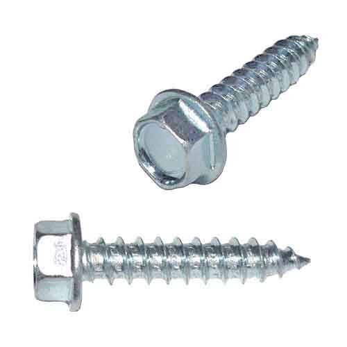 HWHTS14112 #14 X 1-1/2" Hex Washer Head, (No Slot), Tapping Screw, Type A, Zinc